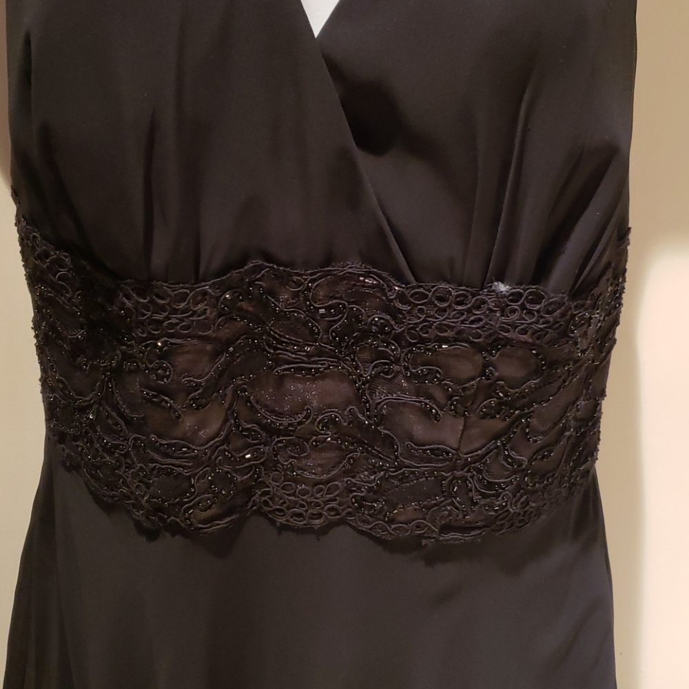 Black dress with chiffon bottom